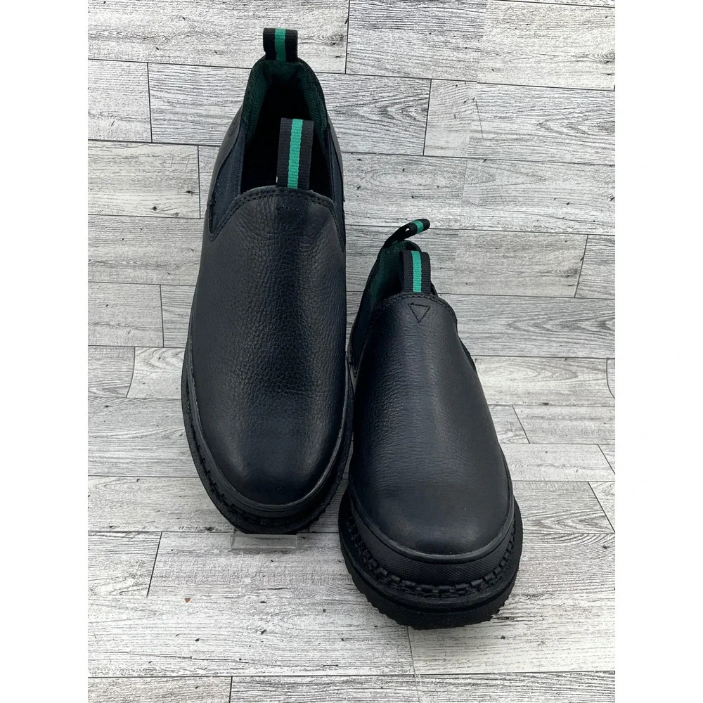 Georgia Boot Womens Giant‎ Romeo Black Leather Work Shoes G3060 Size 9.5 M
